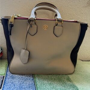 Tory Burch- Cream and Black- Satchel